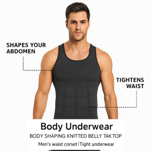 เสื้อรัดหน้าท้องชาย เสื้อรัดหน้าท้องทรงสวย สวมใส่ได้ทุกวัน เสื้อกั๊กกระชับสัดส่วนแบบสวมสบาย男士塑身背心