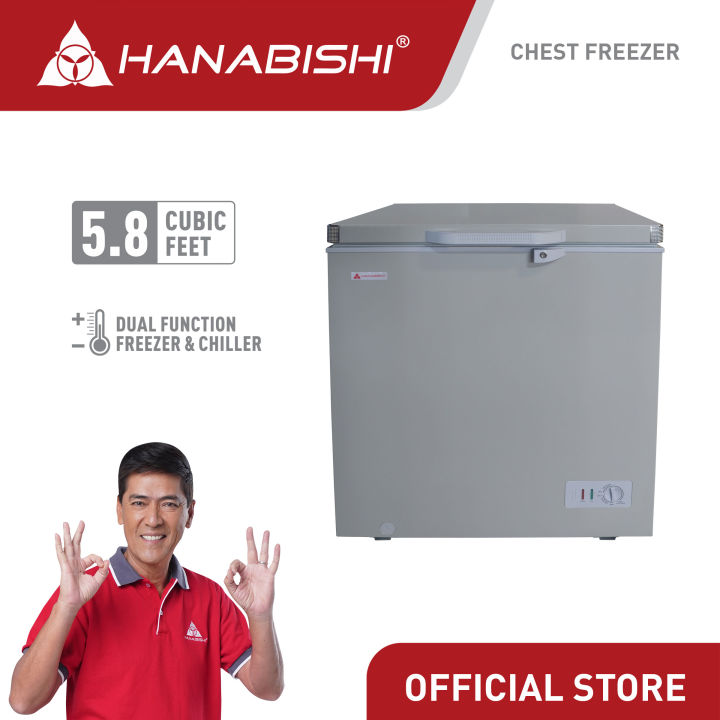 Hanabishi Chest Freezer HCHFXING58 5.8 cubic feet chiller and freezer