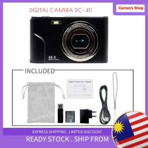 PROOCAM DIGITAL CAMERA DC-411 Self-Timer 48MP 1080P 2.4-inch IPS Screen 16X Zoom Auto Focus