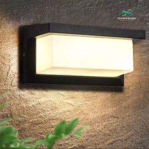 Lampu Dinding Kotak LED Minimalis Modern 16W Warm White Tembok Hias Interior Eksterior Elegan 7085