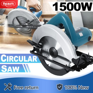 Reaim Electric Circular Saw Power Tool 1500W 7 inch Electric Saw Wood Cutter Table Saw