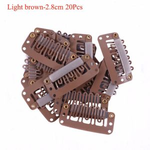 FERAB Women Metal With Rubber For Hair Extension Wig Clips Weave Toupee Clips Hair Extension Clips Hair Snap Clips