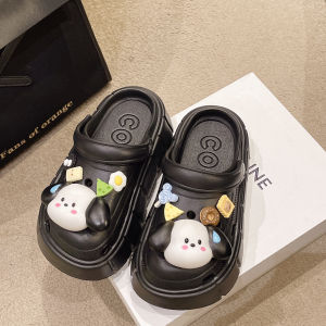 7CM Thick-Soled Clog Sandals For Women New Summer Style Closed-Toe Outdoor Beach High-End Platform Shoes DAY Paris Sandals For Women