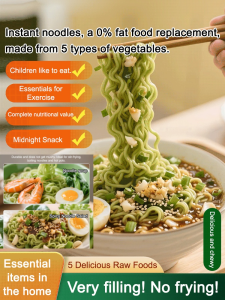 【营养健脾胃】五蔬面健康蔬菜方便面 Healthy Nutritional Tant Noodles Nutritious Vegetable Instant Noodles 5 Veggies Blend Easy Prep No Cooking Needed Fried Snack Meal Replacement Spleen Health Food Quick Serve Meal Vegetable Noodles Gluten Free No Cooking