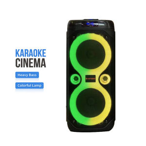 Loa bluetooth karaoke QS-4220 party box  bass cực mạnh bass 20 kép tặng kèm 1 micro không dây