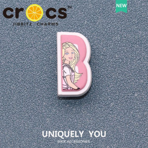 Jibbitz cross charm barbie Shoe Buckle Pink barbie Girl Cute Cartoon Shoe Accessories