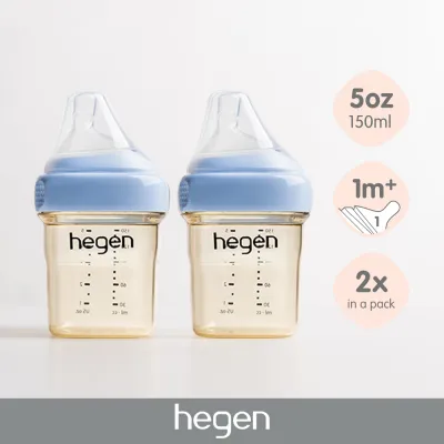 Hegen 5oz Feeding Bottle 2-pack Blue