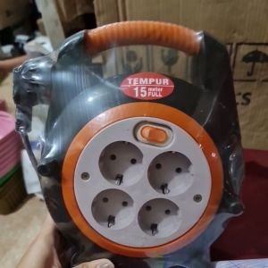 KABEL ROLL 15 METER BLACK TEMPUR/ Box Kabel SNI DEXICON / Kabel Gulungan switch-K2