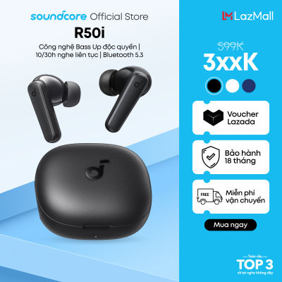 Tai nghe bluetooth soundcore R50i (P20i) siêu nhỏ gọn | 30 giờ phát nhạc | Chống nước IPX5