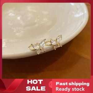 🚚【Local Express Delivery】🚚 1Pair Shinning Zircon Big Small Butterfly Ear Clip Earrings No Ear Cuff Women Ear Wrap