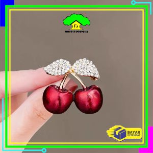 MI-C1360 Bros Jilbab Hijab Elegan Mutiara Bunga Anggun / Pin Bross Dada Blazer Syal Aksesoris