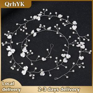 🔥🔥🔥QrhYK Bridal Crystal Pearl Flower Hair Clip Hair Jewelry Wedding Hair Accessory Luxury