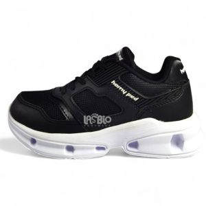 Homyped Sepatu Sneakers Sekolah Anak Remaja Hitam Putih