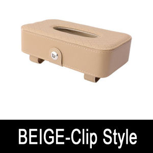 WEITECH Car Tissue Storage Box Holder Case PU Leather Napkin Paper Container for Sun Visor