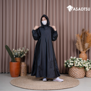ASADTSU Hijab Wanita Jas Hujan Dewasa Bahan Tebal Impor