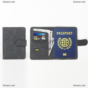 [COD] Season pet ซองใส่พาสปอร์ต RFID สำหรับผู้ชายผู้หญิง ซองใส่พาสปอร์ตหนัง PU ใส่นามบัตรอุปกรณ์เดินทาง