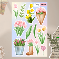 [PART 3] Flowers Stickers  / stiker bunga untuk jurnal scrapbook aesthetic / Stiker  hp laptop. 