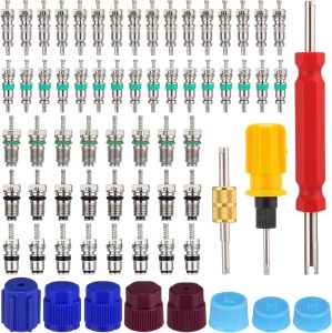 67 Pcs A/C Valve Core Remover Tool Kit for R12 R134a R1234yf