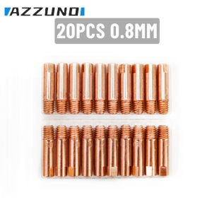 AZZUNO Gasless Flux Cored Welding Machine Accessories Contact tip 0.8mm/1.0mm 1kg Wire Cored MIG without gas