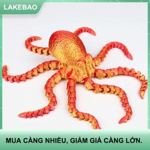 【LAKEBAO】 3D in có khớp nối bạch tuộc poseable xúc tu Bàn đồ chơi PLA điêu khắc cho Kid Jointed cơ thể trang trí đồ chơi
