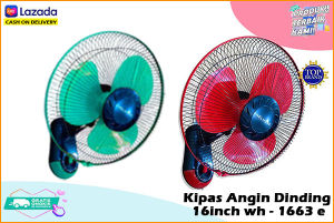 Kipas Angin Dinding welhome wh-1663e Wall fan 16 inch WH- 1663E Welhome - sni