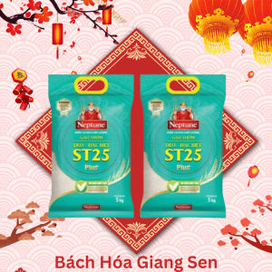 Combo 2 túi(5kg) GẠO THƠM DẺO - ĐẶC BIỆT ST25 PLUS NEPTUNE - DATE MỚI