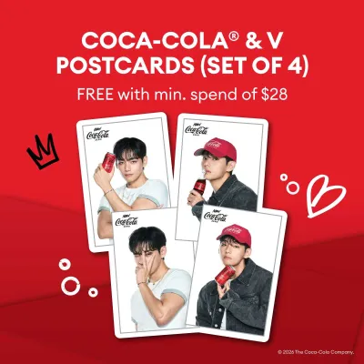Coca-Cola x BTS V Post Card Set of 4 [Gift with Purchase]