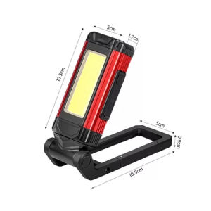 Multifunctional COB Strong Light Flashlight LED Flashlight Portable Camping Lamp with Tail Magnet Waterproof Adjustable