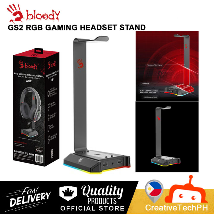 A4TECH BLOODY GS2 RGB GAMING HEADSET STAND | Lazada PH