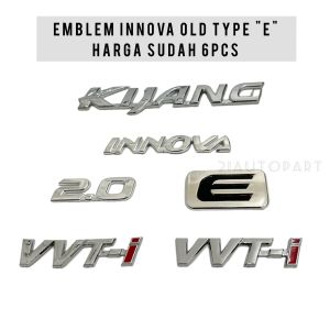 Emblem Innova Old Type "E" Harga Sudah 6PCS