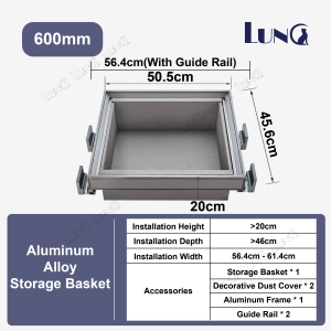 Multifunctional Aluminum Alloy Wardrobe Pull Out Basket Pants Slide Rail Cloakroom Pull-Out Leather Jewelry Accessories