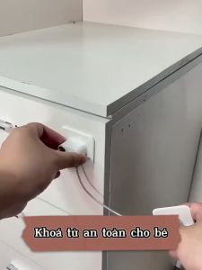 Khóa Dán Cửa Tủ Bảo Vệ Có Chìa Cứng Cáp Dây Cáp Thép Chống Mở Trộm Tủ Đồ Đa Năng