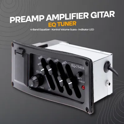 Amplifier Gitar EQ Tuner - EQ-7545R - Black