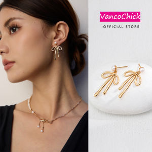 Vanco Chick-S925 silver natural pearl earrings bear the imprint of time and exude a retro charm