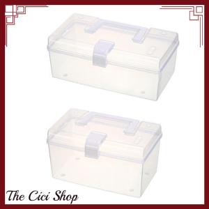 [The Cici Shop] Plastic Storage Box Box Organizer Multi-Functional Portable Cabinet Family Emergency Kit Box With Handle