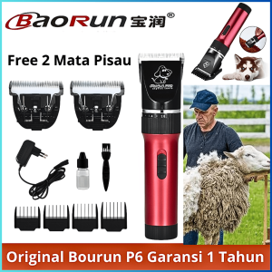 COD BaoRun Alat Cukur Elektrik Bulu Hewan Pet Dog Clipper P6 / Mesin Cukur Bulu Domba Garut Kambing Anjing Kucing Super Tajam tanpa kabel