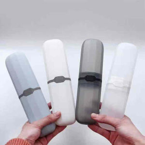 JS SHOP Portable Travel Toothbrush Case Box Toothpaste Holder Storage Organizer