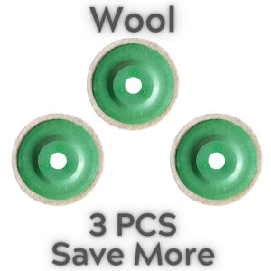 5PCS 4-Inch Buffing Disc Polishing Wheel Wool Felt White Fiber Gray Wheel for Grinder Fiber Wheel