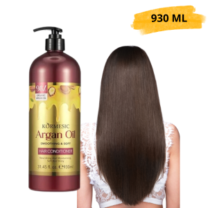 Kormesic 98% Argan Oil Conditioner Smoothing & Soft 930 ML Treatment Rambut Rusak/Kering/Bercabang