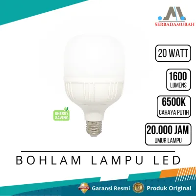 Panaled Bohlam Lampu LED 20Watt Cahaya Putih Terang - GARANSI RESMI