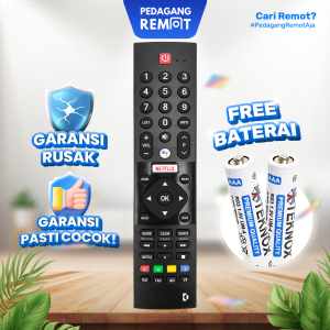 Remot Pengganti untuk Remote PNS LCD LED Smart TV HX600 55GX IR Non Voice