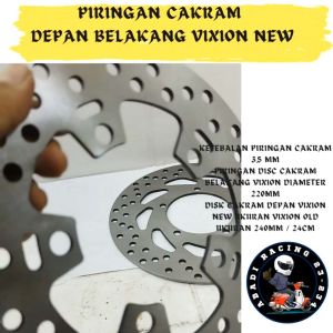 PIRINGAN CAKRAM VIXION NEW SET DEPAN BELAKANG BEST TITANIUM QUALITY NAGOYA