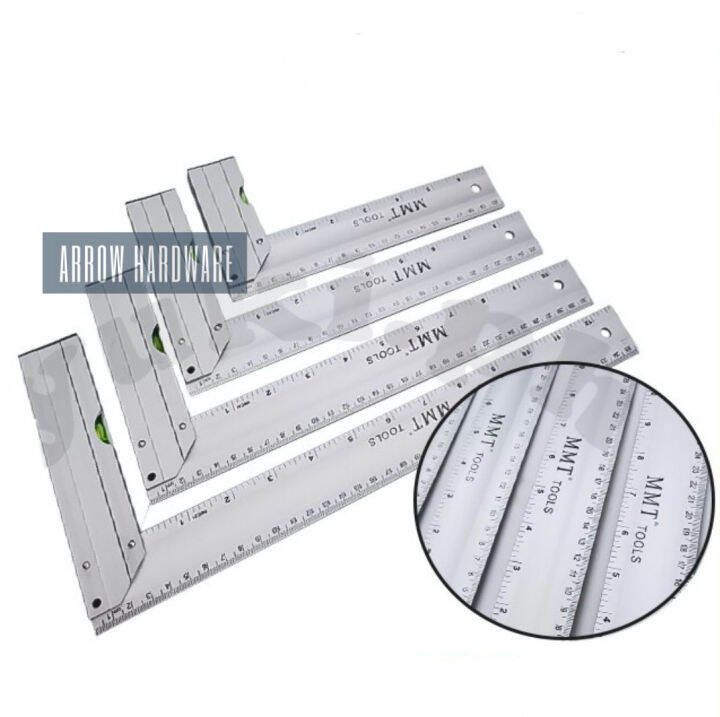 Nexa Aluminum Squala L Square Angle Ruler With Level Bar Lazada Ph