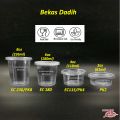BENXON EC Bekas Dadih Jelly 100Pcs Cup Dadih Small Round Container Kecil 2oz 4oz 6oz 8oz Bekas Sos Puding jelly cup with lid. 