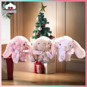 Skinye [Ready Stock] Kawayi Cute Cute Bunny Plush Toy Cartoon Stuffed Bunny Doll Keychain Lovely Bag Pendant Backpack Hanging Decoration Birthday Gifts
