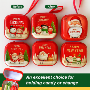 Coin Purse Cute Cell Phone Card Case Scratch-resistant Easy to Use Portable Practicality Christmas Theme