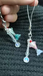 Stylish Bead Pendant Keychain Exquisite Keychain Ornament Versatile Phone Chain for Daily Life Home Office Decoration