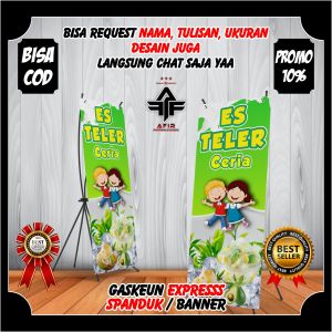Spanduk Banner Backdrop Es Teler Es Viral Minuman Es Teler- Banner Jualan Minuman Es Teler Paling Dicari