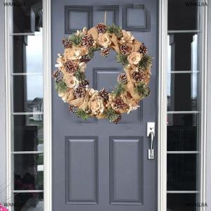 [COD] WANGJIA White Round Polystyrene Foam Ring For Christmas Crafts DIY Handmade Wreath Wedding Holidays Home Party Decoration