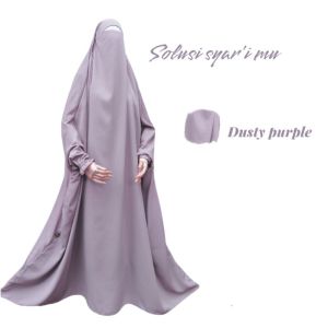 OVERHEAD Frenchkhimar abaya onepiece termurah